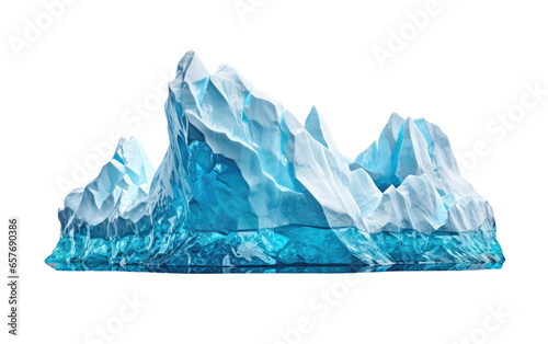 Majestic Iceberg Nature Frozen Beauty in Motion Isolated on a Transparent Background PNG © Haider