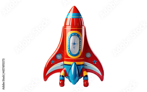 Cosmic Explorer Space Capsule on isolated background