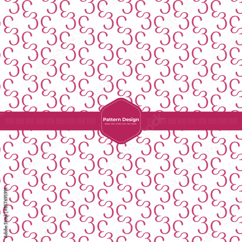 Seamless flat  pattern design design template
