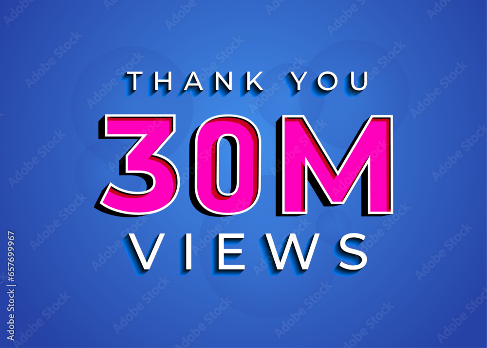 30 Million Views Views Icon Views Banner 5 Million View 3 Million