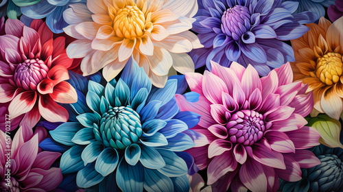 Petal Patterns: A Blooming Wallpaper Beauty © mimagephotos