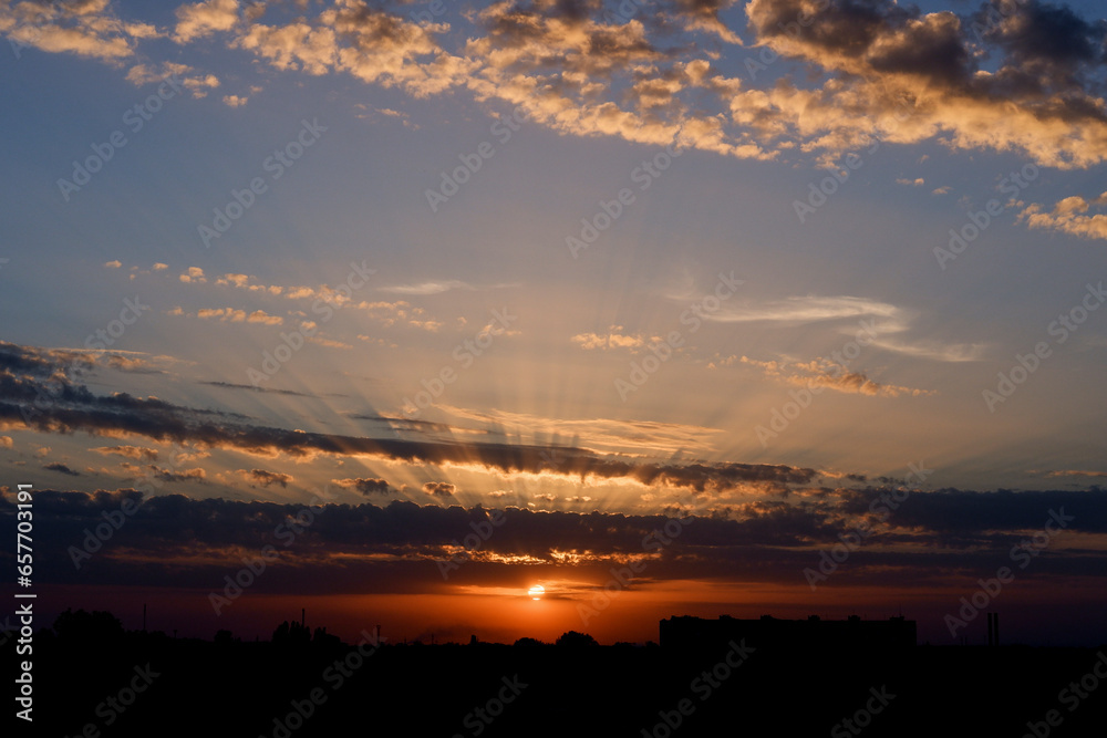 beautiful sunset. sunset landscape beautiful sunset. sunset landscape