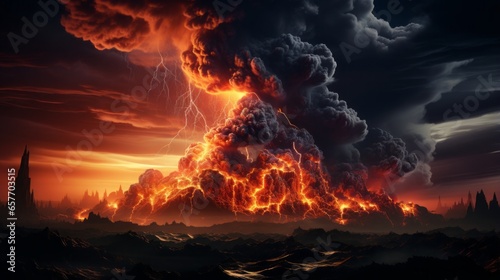 Captivating Pography of a Volcanic Eruption.