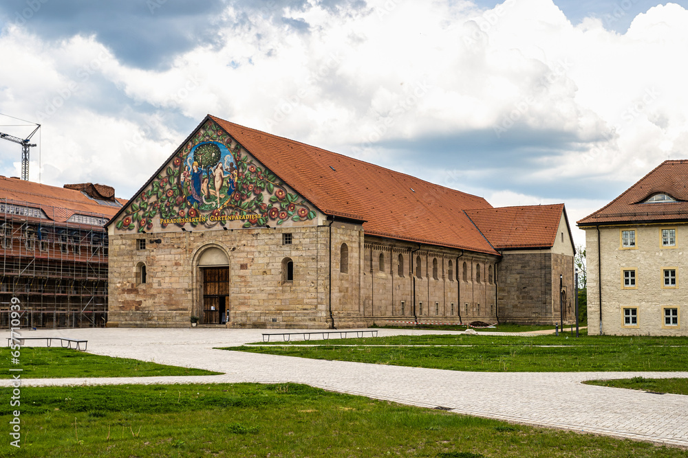 Citadel Zitadelle Petersberg in Erfurt, Thuringia, Germany. Near dome, Petrini Street and Peterstor Citadel Zitadelle Petersberg in Erfurt, Thuringia, Germany. Near dome, Petrini Street and Peterstor