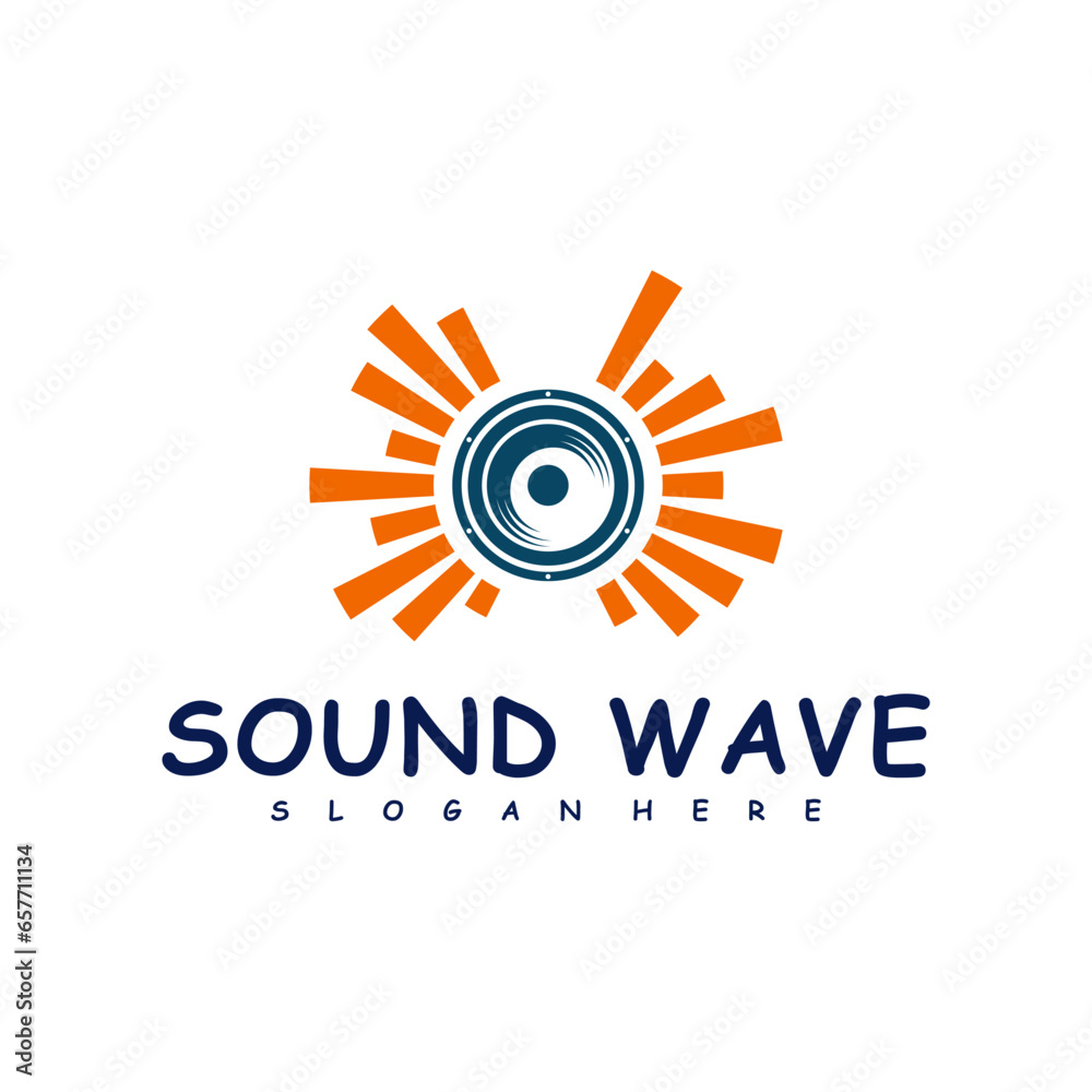 Sound wave logo design concept vector. Sound wave illustration design Sound wave logo design concept vector. Sound wave illustration design