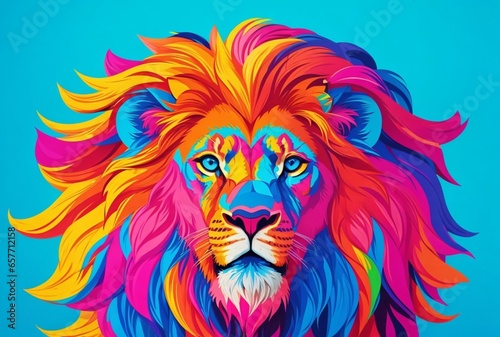 lion head illustration