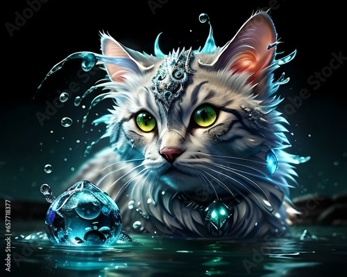 A WATER SPIRIT CAT. © NARONGTAD