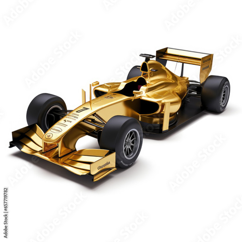 Wallpaper Mural golden racing car	 Torontodigital.ca