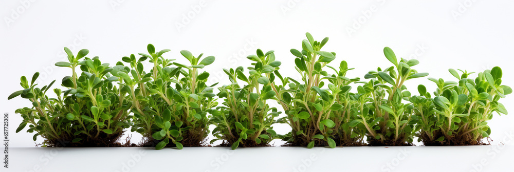 Thyme fresh and ripe herb food banner for web or design. Generative AI - obrazy, fototapety, plakaty 