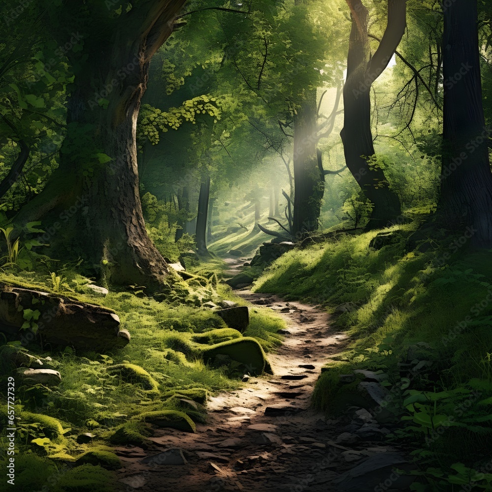 Obraz premium path in the forest