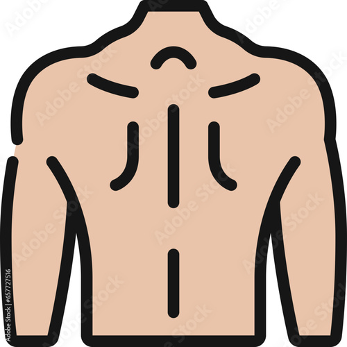 Male Back Icon