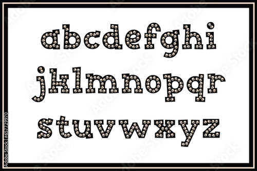 Versatile Collection of Skull Alphabet Letters for Various Uses