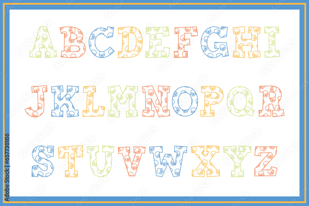 Versatile Collection of Skull Alphabet Letters for Various Uses Versatile Collection of Skull Alphabet Letters for Various Uses