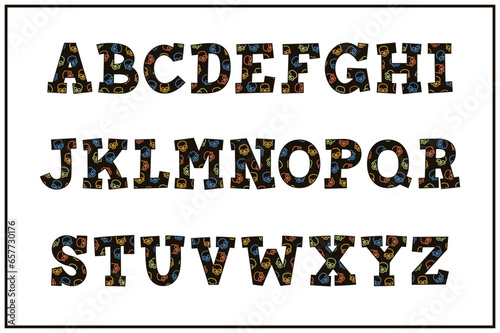 Versatile Collection of Skull Alphabet Letters for Various Uses