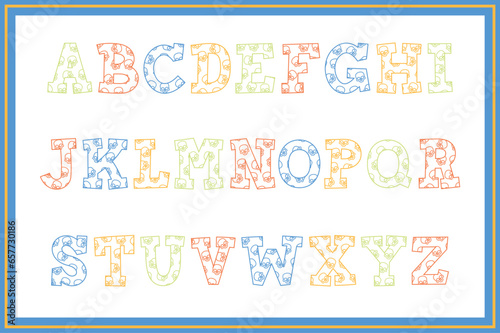 Versatile Collection of Skull Alphabet Letters for Various Uses