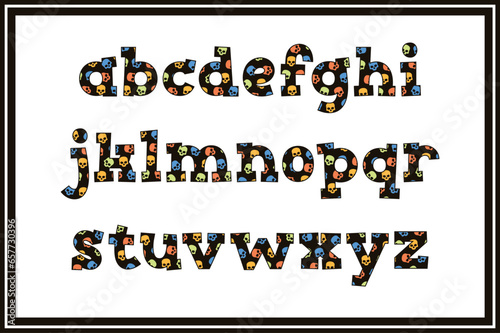 Versatile Collection of Skull Alphabet Letters for Various Uses