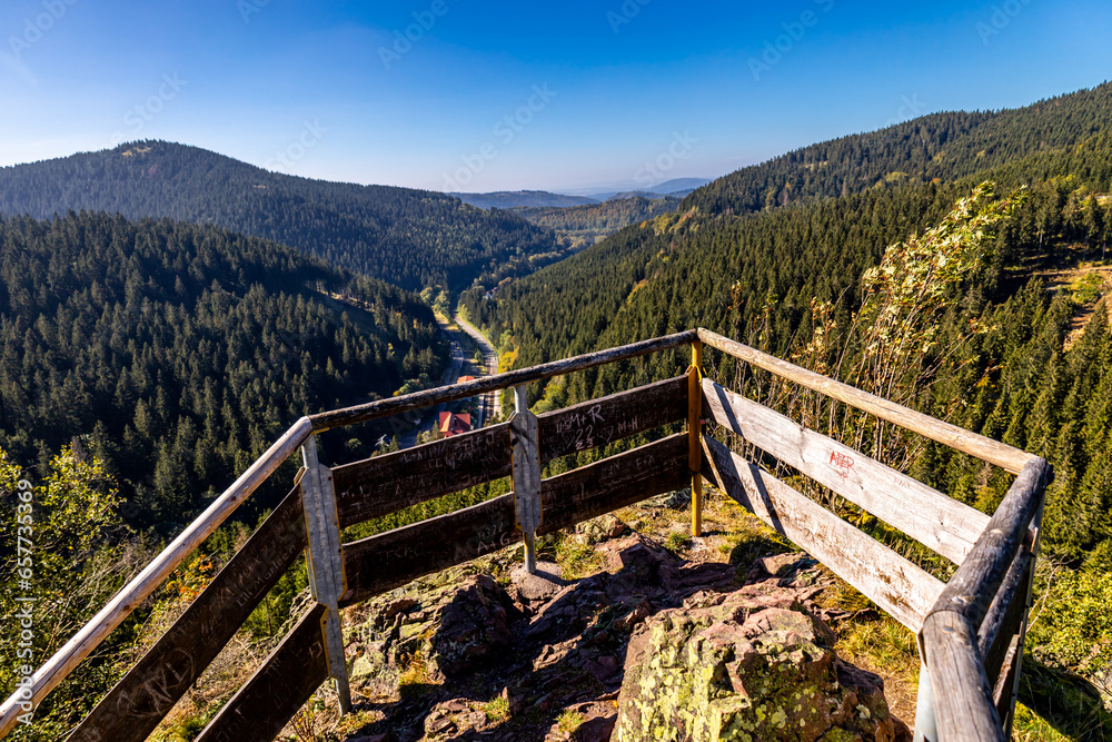 Schöne Herbstwanderung durch den Sternengrund zwischen Zella-Mehlis und Oberhof im Thüringer Wald - Thüringen - Deutschland