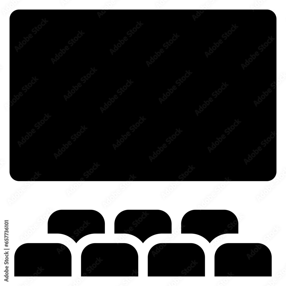 Obraz premium Cinema Screening Icon
