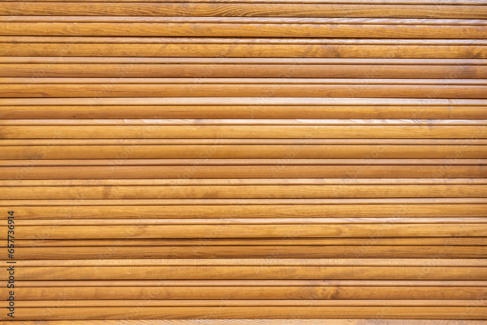 Surface made of well-preserved light wooden slats Surface made of well-preserved light wooden slats