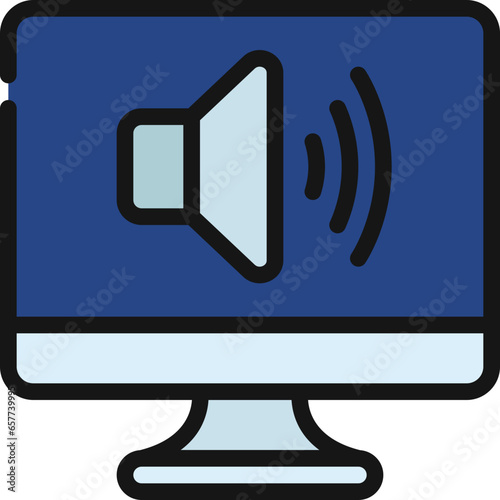 Computer Audio Icon
