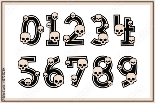 Versatile Collection of Skull Numbers for Various Uses