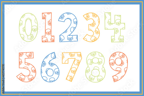 Versatile Collection of Skull Numbers for Various Uses