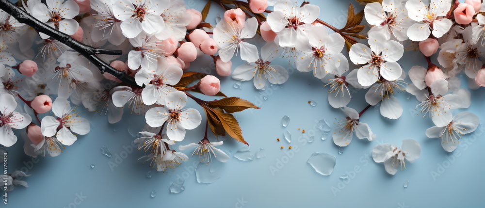 Beautiful floral spring abstract background