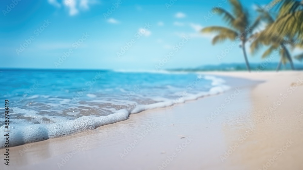 tropical beach background, Advertisement, Print media, Illustration, Banner, for website, copy space, for word, template, presentation