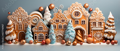 Christmas house from ginger cookies