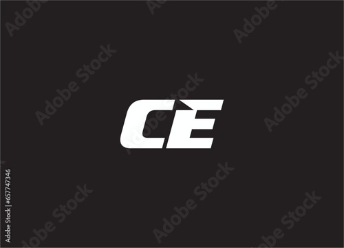 ce letter logo and monogram design