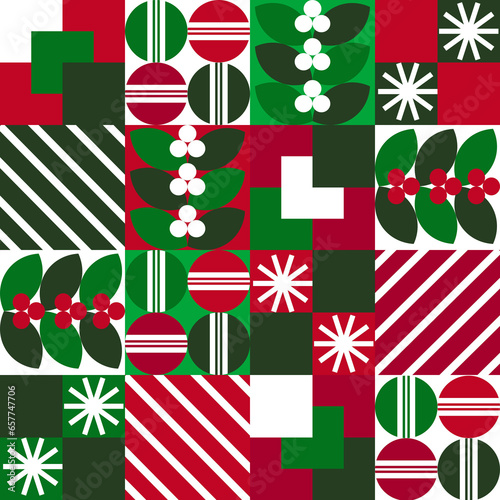 Christmas fair isle pattern background for fashion textiles, knitwear and graphics