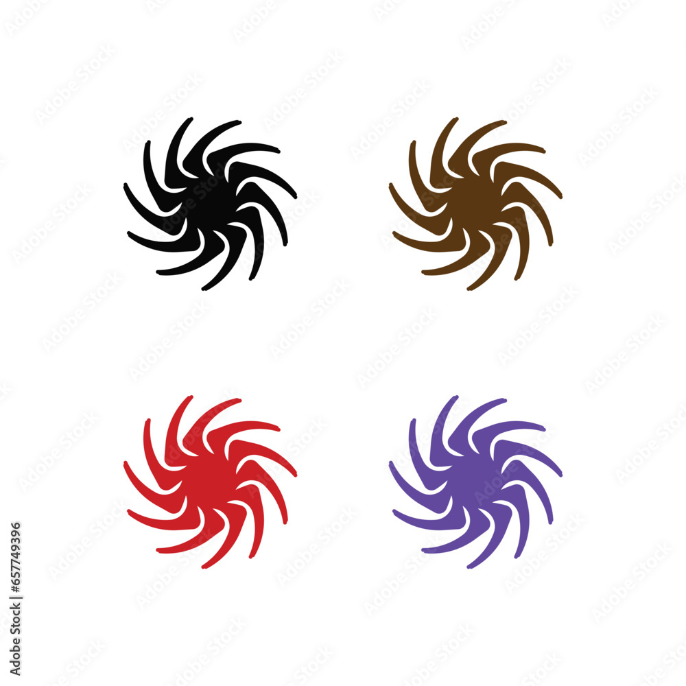 Simple colorful vecor logo template design