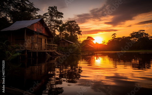 sunset on the river © Тонна Железа