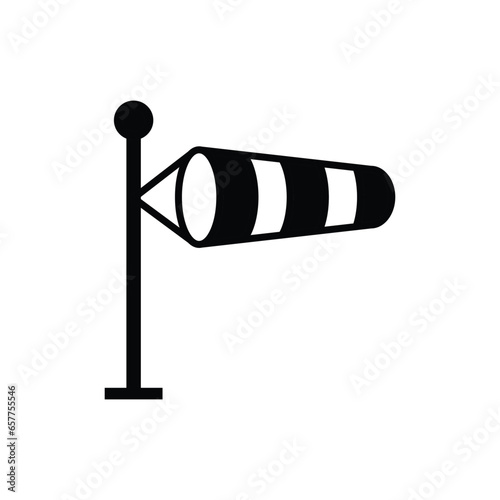 windsock icon vector wind sock sign