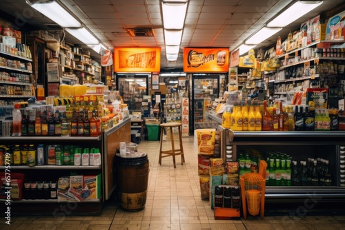 Interior of a grocery store