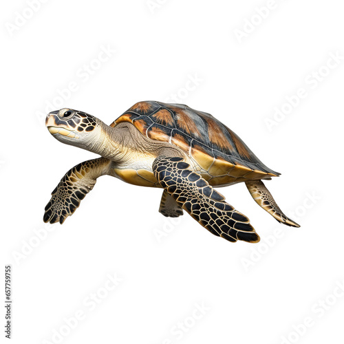 turtle isolated on white