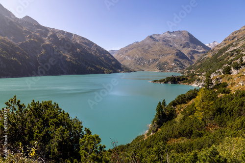 Koelnbrein Dam in the Hohe Tauern range in Austria photo