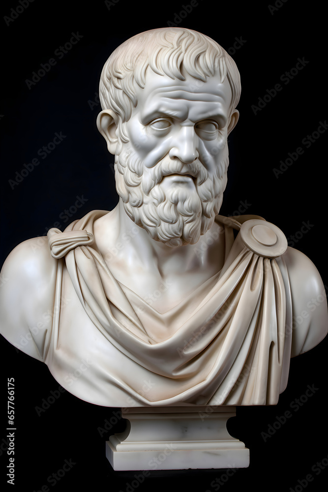 Marble bust of Aristotle