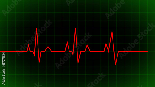 heartbeat line icon. Pulse line, Pulse trace. ECG and Cardiac symbol. Emergency ecg monitoring. glowing neon heart pulse. Heart beat. Electrocardiogram. Health and Medical concept.
