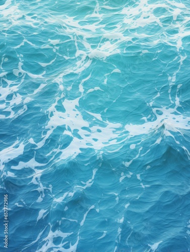 Ocean Water Creative Abstract Texture Wallpaper. Photorealistic Digital Art Decoration. Abstract Realistic Surface Vertical Background. Ai Generated Vibrant Pattern.