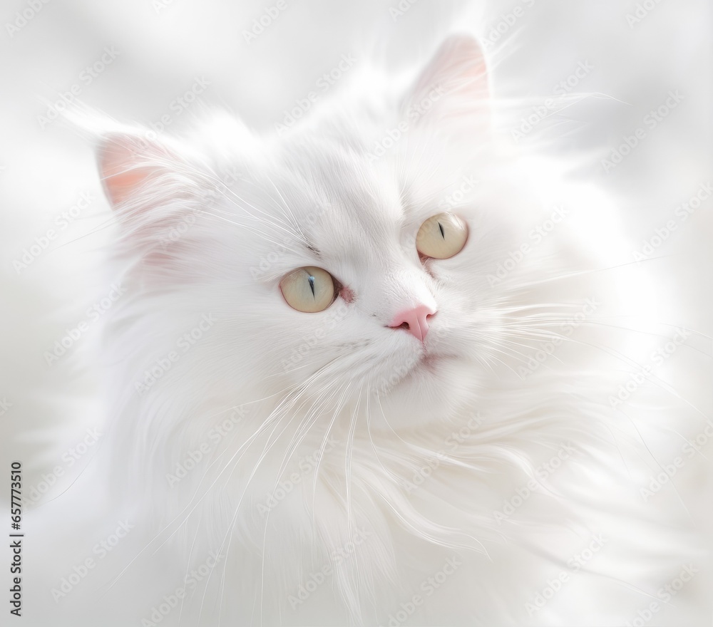 White Cute Cat 