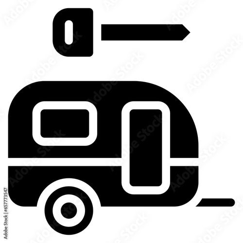 Rent Caravan Key Icon