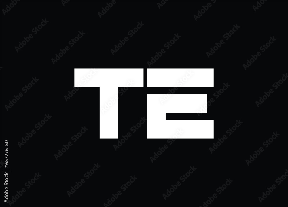 te logo digital logo technology logo smart logo stylish logo and monogram logo te logo digital logo technology logo smart logo stylish logo and monogram logo