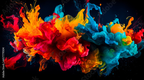 color explosion of colors