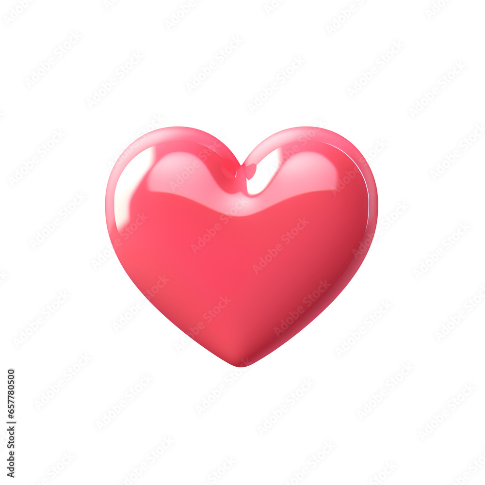 Pink heart shape for Valentine's Day and Valentine's Day on transparent background PNG