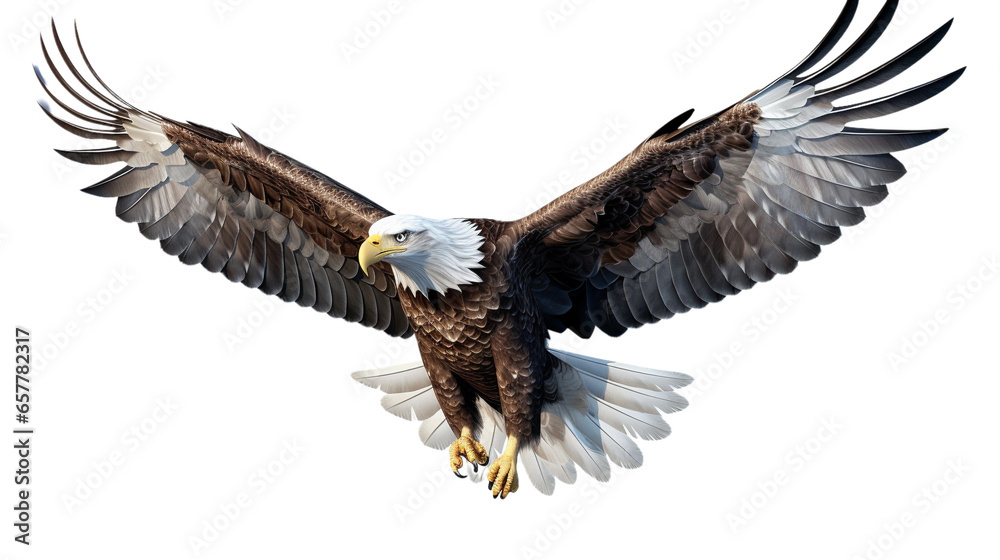 American eagle or Bald eagle on a transparent background. Eagle on a transparent background American eagle or Bald eagle on a transparent background. Eagle on a transparent background