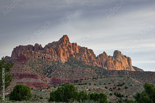 Mount Kinesava And West Temple