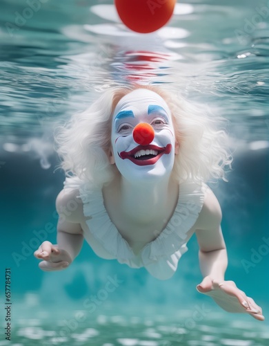 Laughing clown