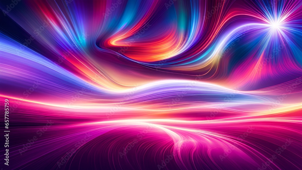 Obraz premium abstract background with glowing lines