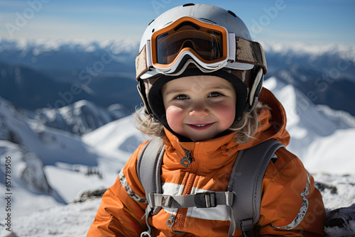 portrait of a young skier 